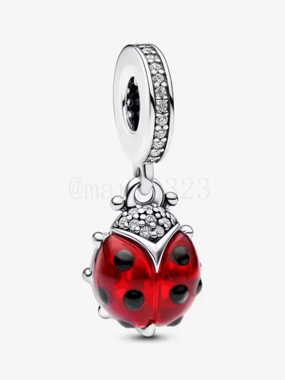 Pandora Red Ladybird Dangle Charm